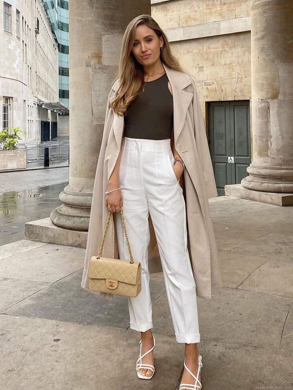 Women's High Waist Suit Pants Slim Fit Straight Leg Trousers With Pockets Solid Color Office Casual Polyester Long Pants