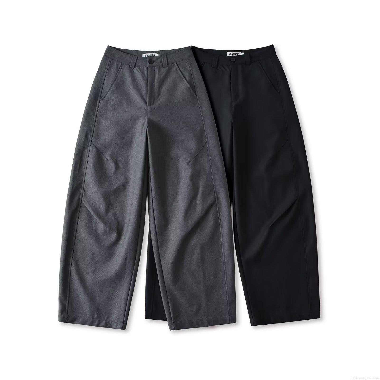 Women's High Waist Wide Leg Suit Pants Loose Fit Woven Polyester Blend Straight Trousers For Office Casual Daily Wear Fashion Chic Streetwear