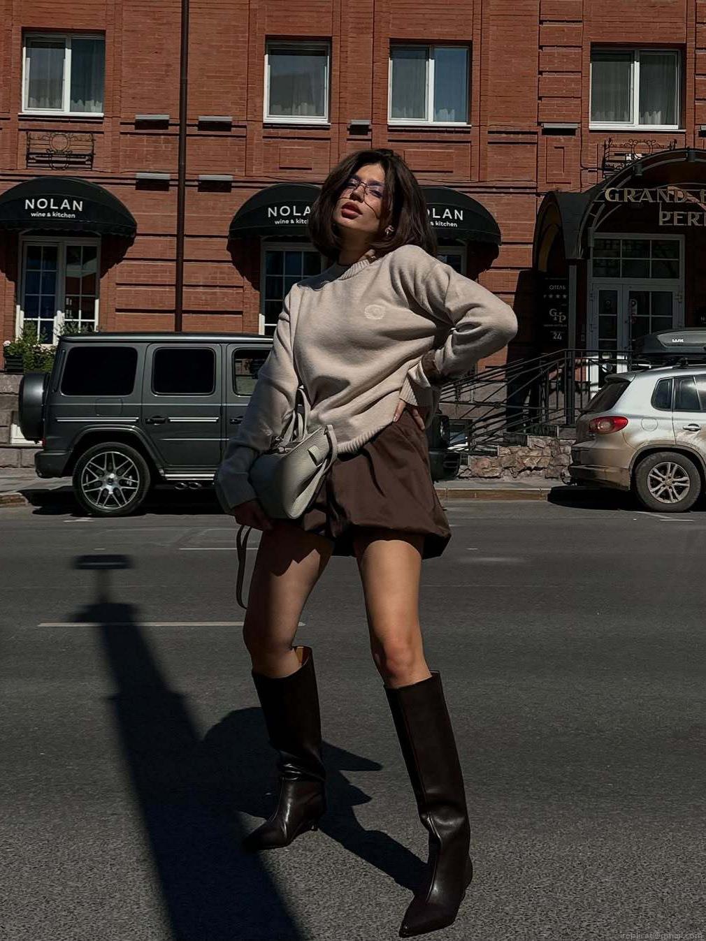 Women's Autumn Winter Loose Knitted Sweater 80% Cotton Blend Crew Neck Pullover Embroidered Lazy Style Long Sleeve Top Casual Fashion Streetwear