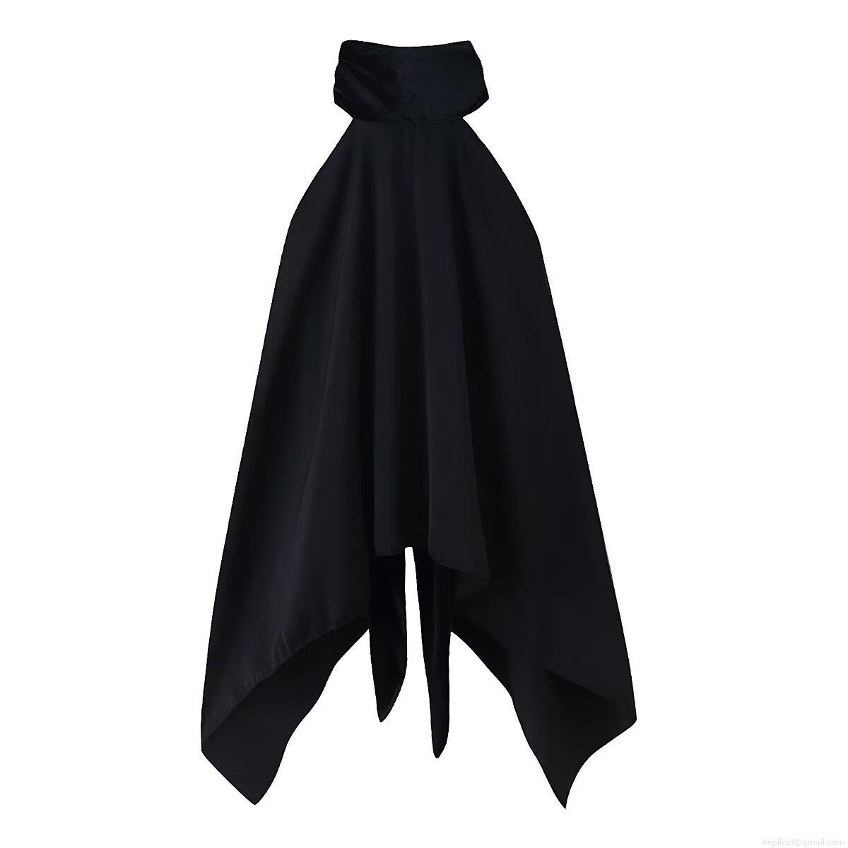 Women Halter Neck Sleeveless T-Shirt Sexy Backless Irregular Hem Bow Tie Top Solid Color Polyester Streetwear Party Clubwear Summer Fashion Outfits