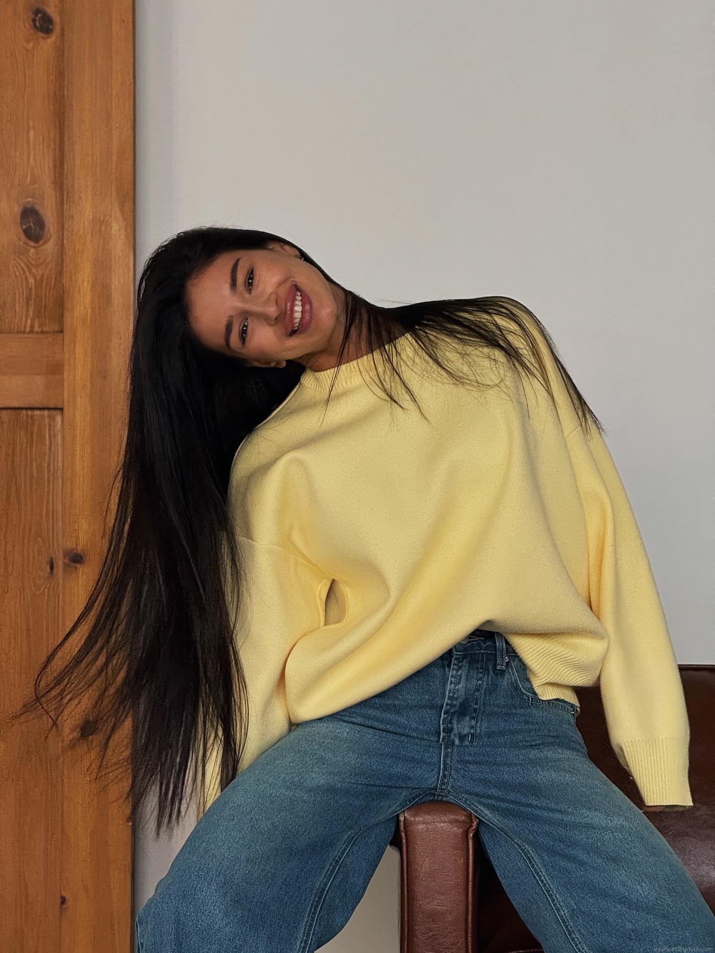 Women's Loose Knit Sweater 80% Cotton Blend Round Neck Pullover Long Sleeve Casual Lazy Style Autumn Winter Jumper Top