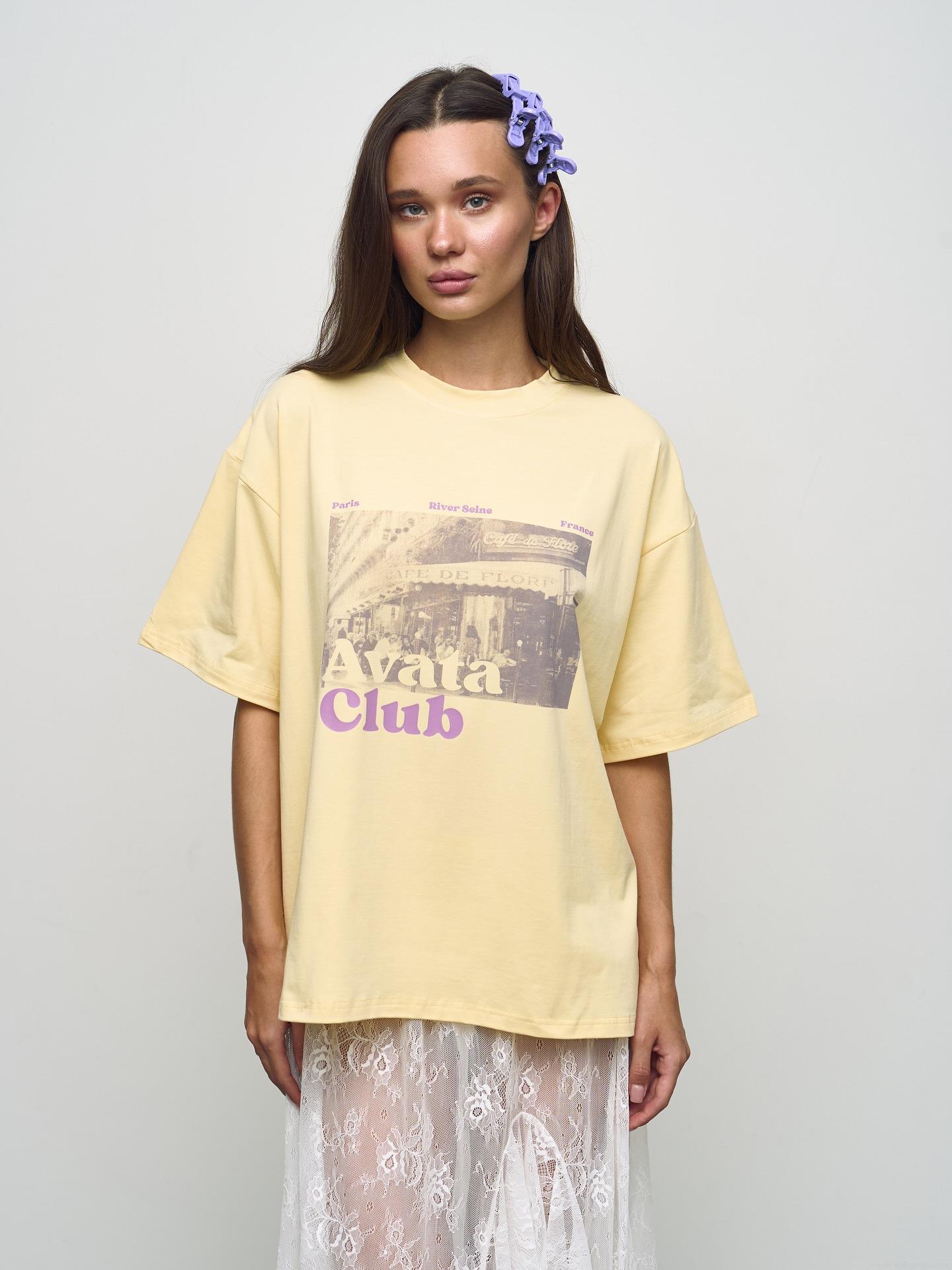 Women's American Retro Oversized Cotton Short Sleeve T-shirt Featuring Paris France Print Crewneck Drop Shoulder Loose Casual Streetwear Top