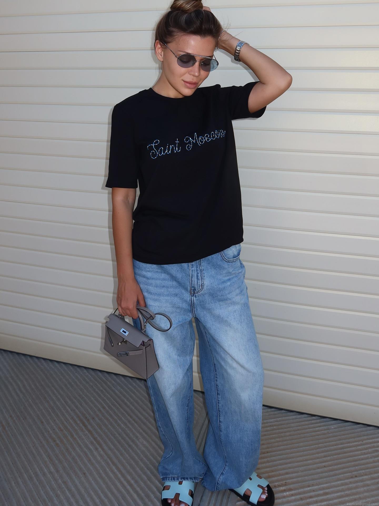 Women's Oversized Black T-Shirt Cotton Blend Letter Embroidery Short Sleeve Top Casual Streetwear Round Neck Tee For Women