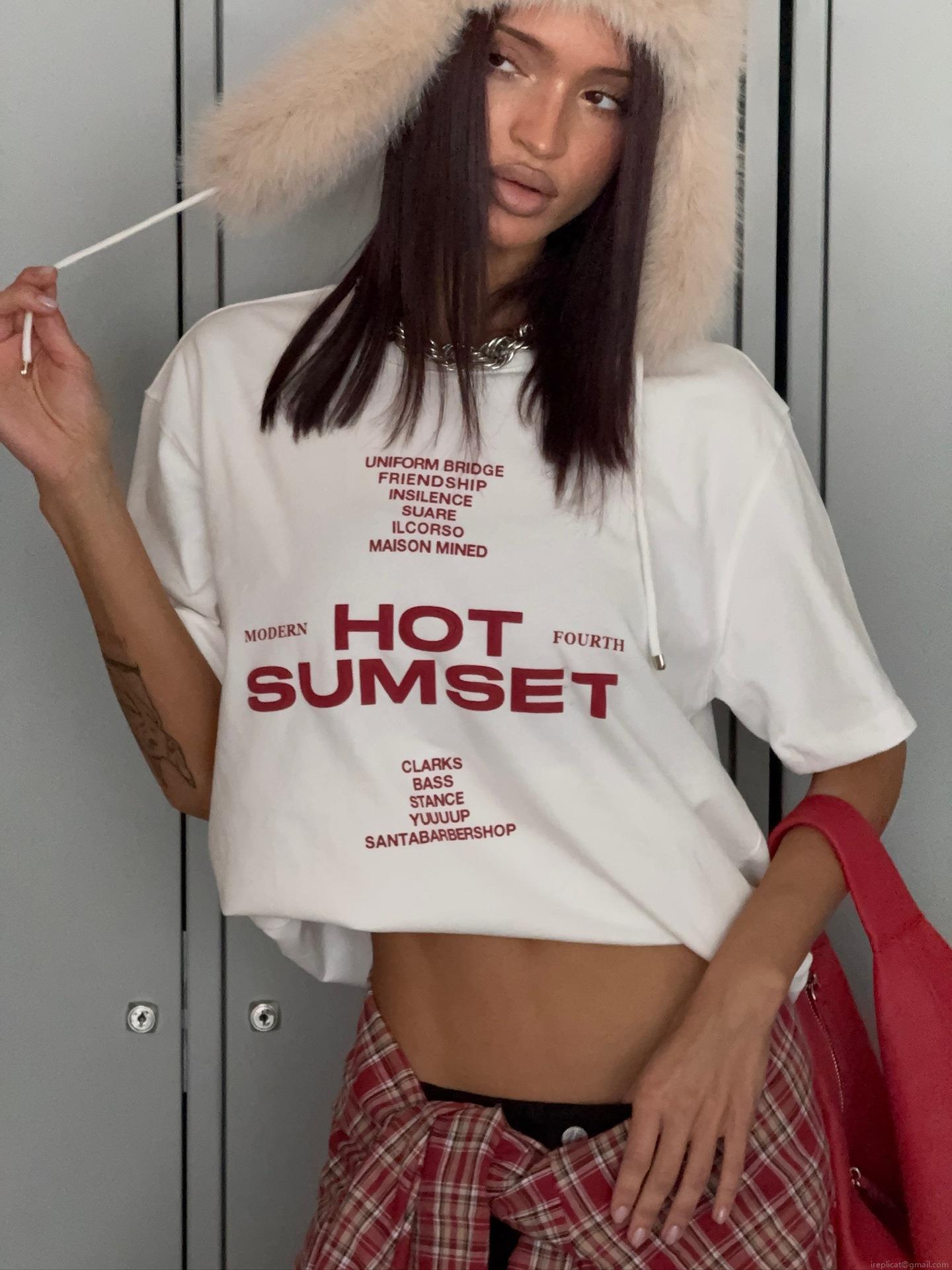 Women's Casual Cotton Letter Print T-Shirt Loose Fit Round Neck Short Sleeve Summer Streetwear Graphic Tee Top Comfortable Cotton Pullover